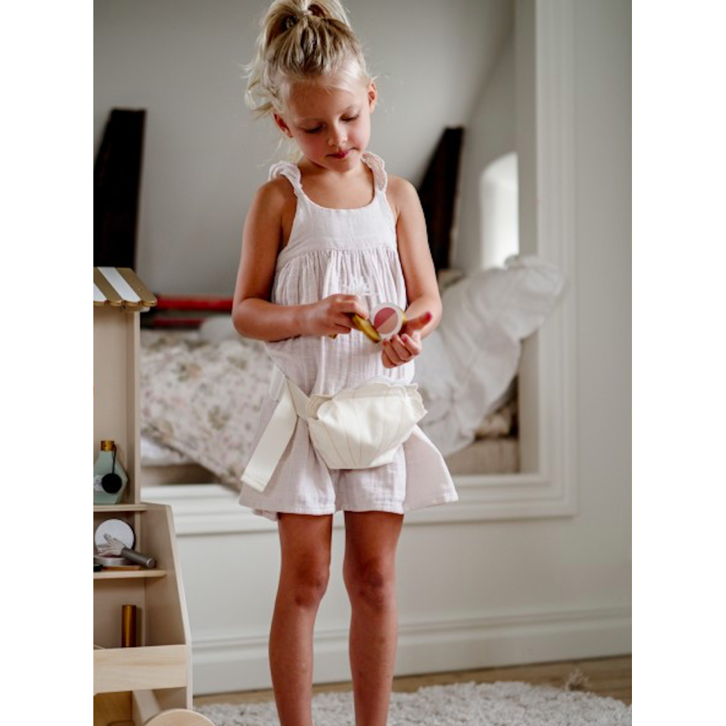 WYPRZEDAŻ Pas Wizażystki Akcesoria do Makijażu - Drewniane Elementy - Make-up Artist MUA Beauty Belt - JaBaDaBaDo