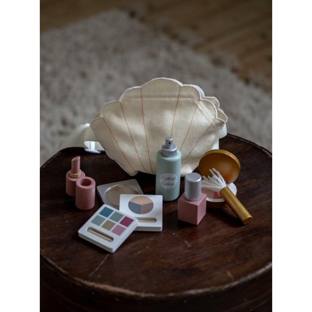 WYPRZEDAŻ Pas Wizażystki Akcesoria do Makijażu - Drewniane Elementy - Make-up Artist MUA Beauty Belt - JaBaDaBaDo