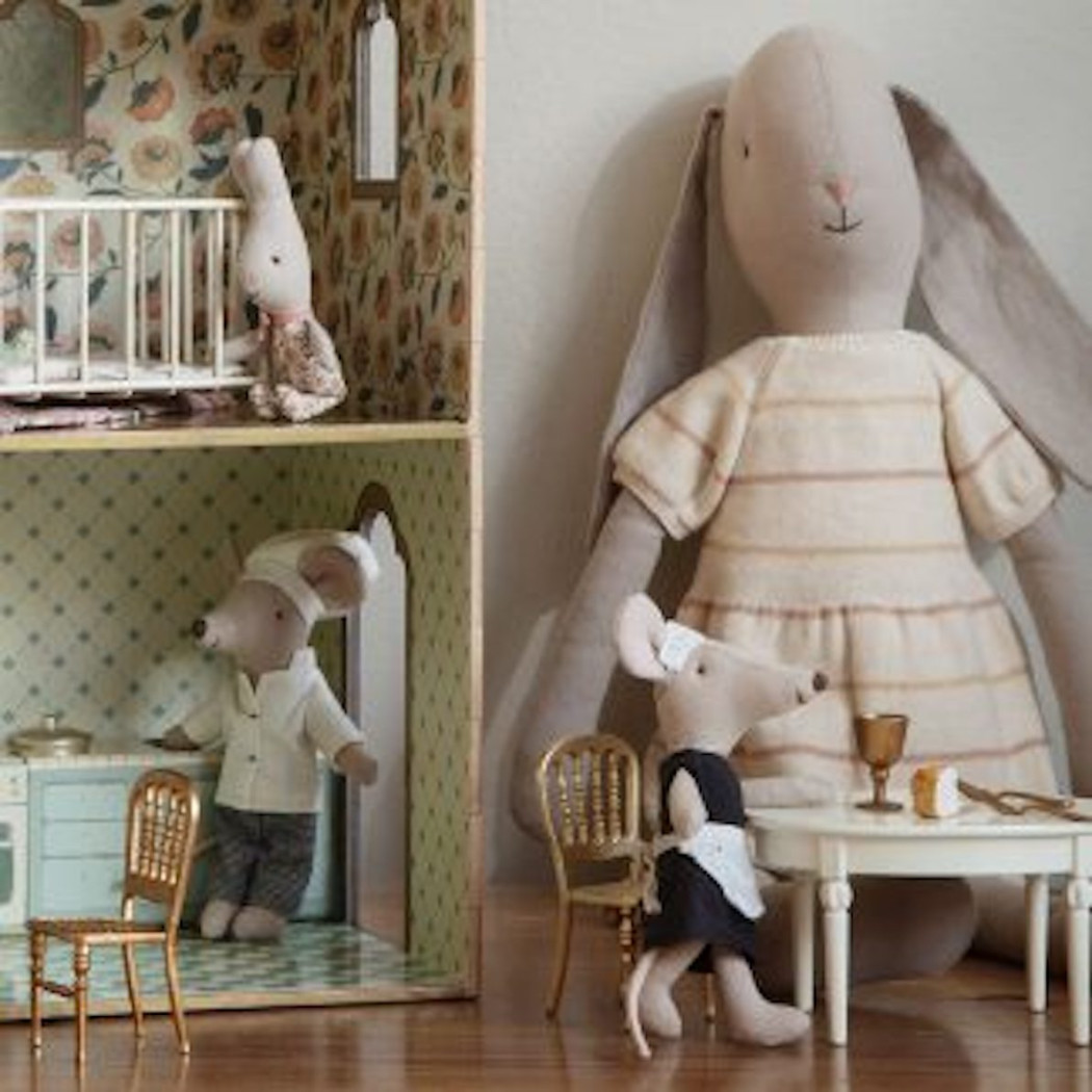 Króliczek w Koszulce w Paski i Spodenkach - Rabbit size 3 - Classic - Knitted Shirt And Shorts - Maileg