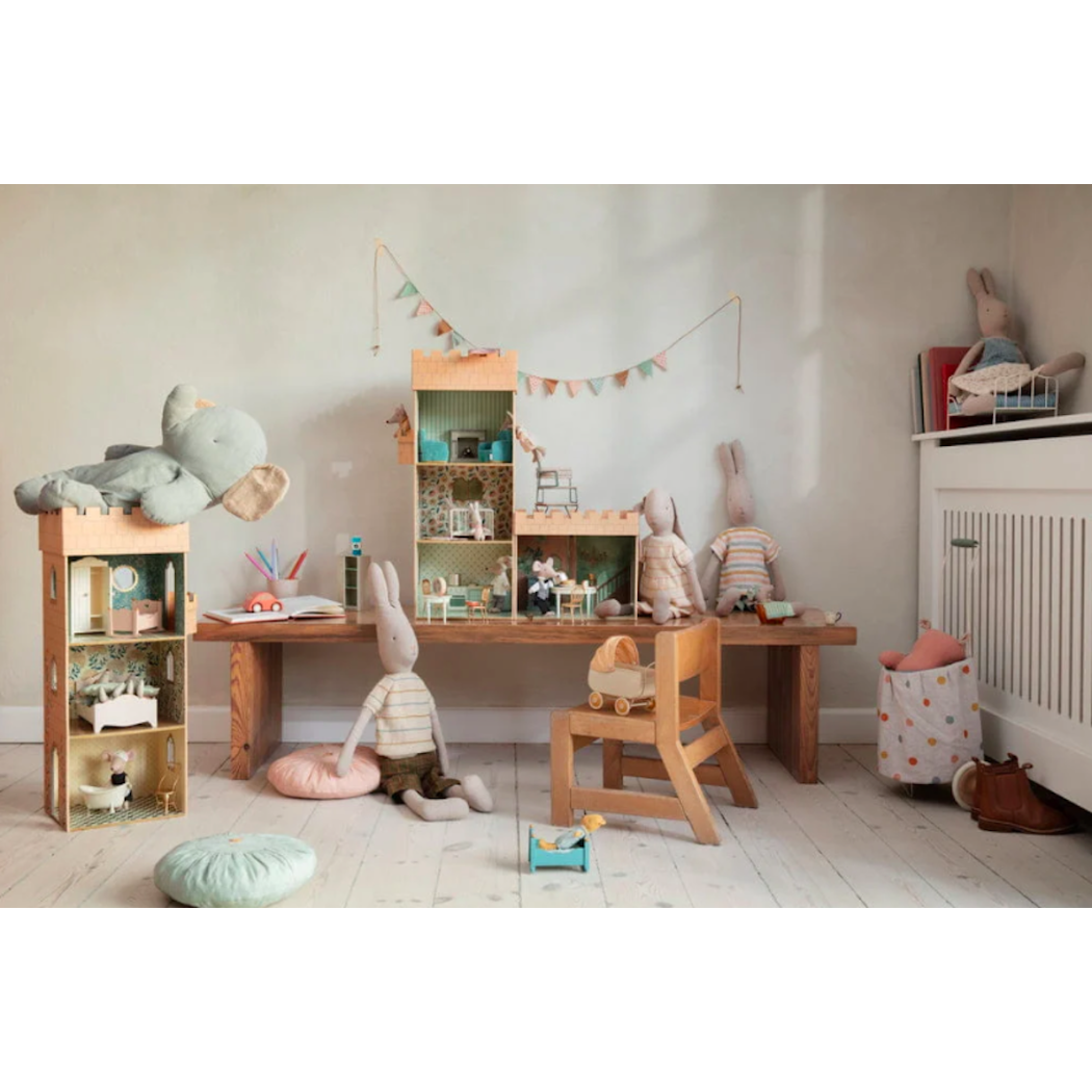 Różowa Torebka Kartonowa - Castle Rose - Paper Bag - Maileg