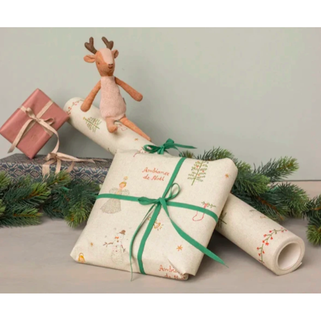 Giftwrap, Ambiance De Noël - Papier Do Pakowania Prezentów - 10 metrów - Maileg