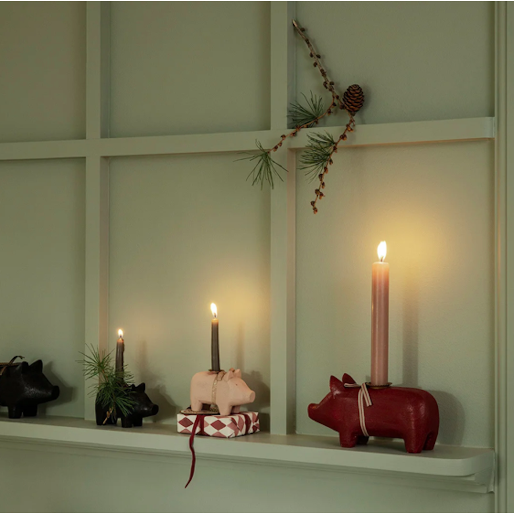 Fioletowy Mały Bębenek - Dekoracja Bożonarodzeniowa - Metal Ornament Small Drum Light Purple - Maileg Christmas