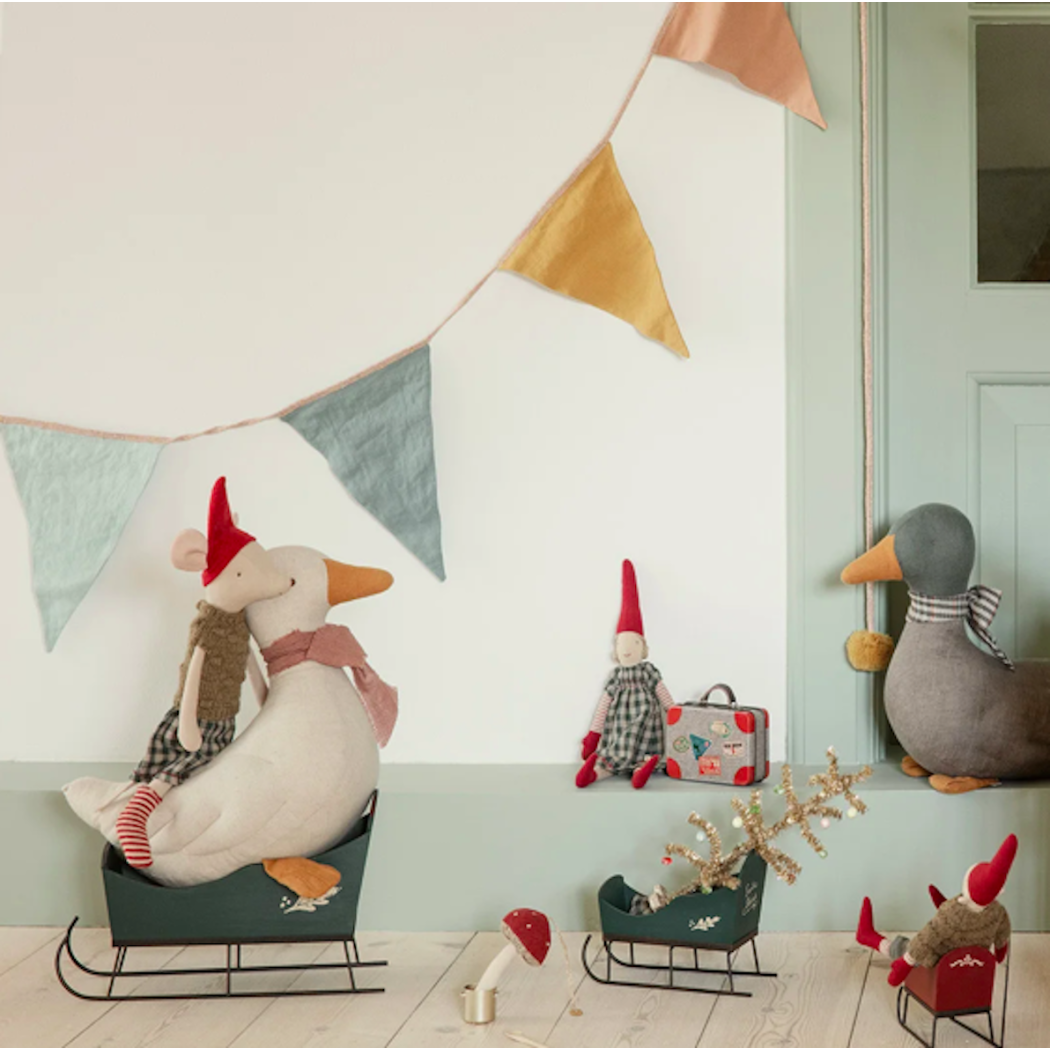 Fioletowy Mały Bębenek - Dekoracja Bożonarodzeniowa - Metal Ornament Small Drum Light Purple - Maileg Christmas