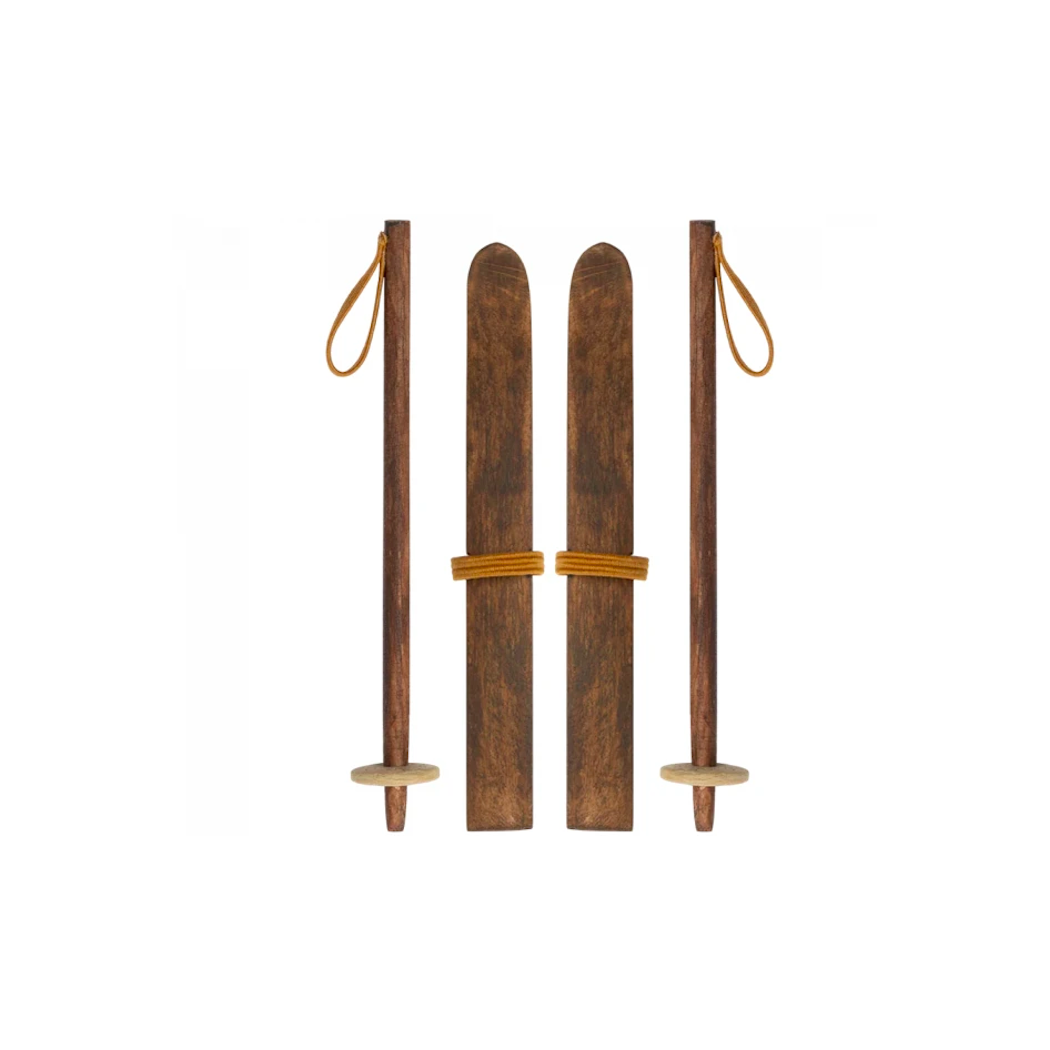 Narty Dla Myszki Mamy i Taty - Ski And Ski Poles Mum & Dad Mouse - Maileg