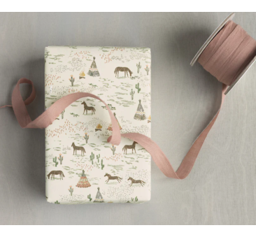 WYPRZEDAŻ Chevaux Heurex - Papier Do Pakowania Prezentów - 10 metrów - Maileg