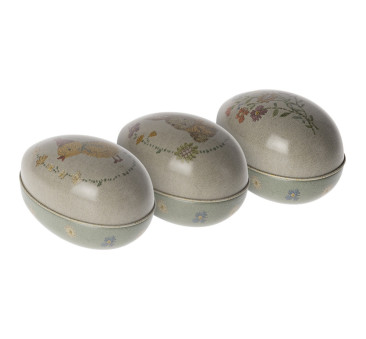 Metalowe Jajko z Zajączkiem - Ozdoba Wielkanocna - Easter Egg Small - Maileg