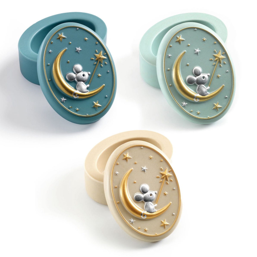 Kremowe Bambusowe Pudełko Na Mleczne Zęby - Djeco