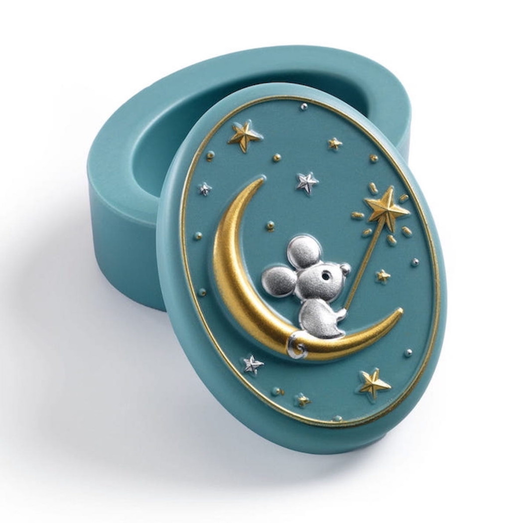 Ciemno Turkusowe Bambusowe Pudełko Na Mleczne Zęby - Djeco