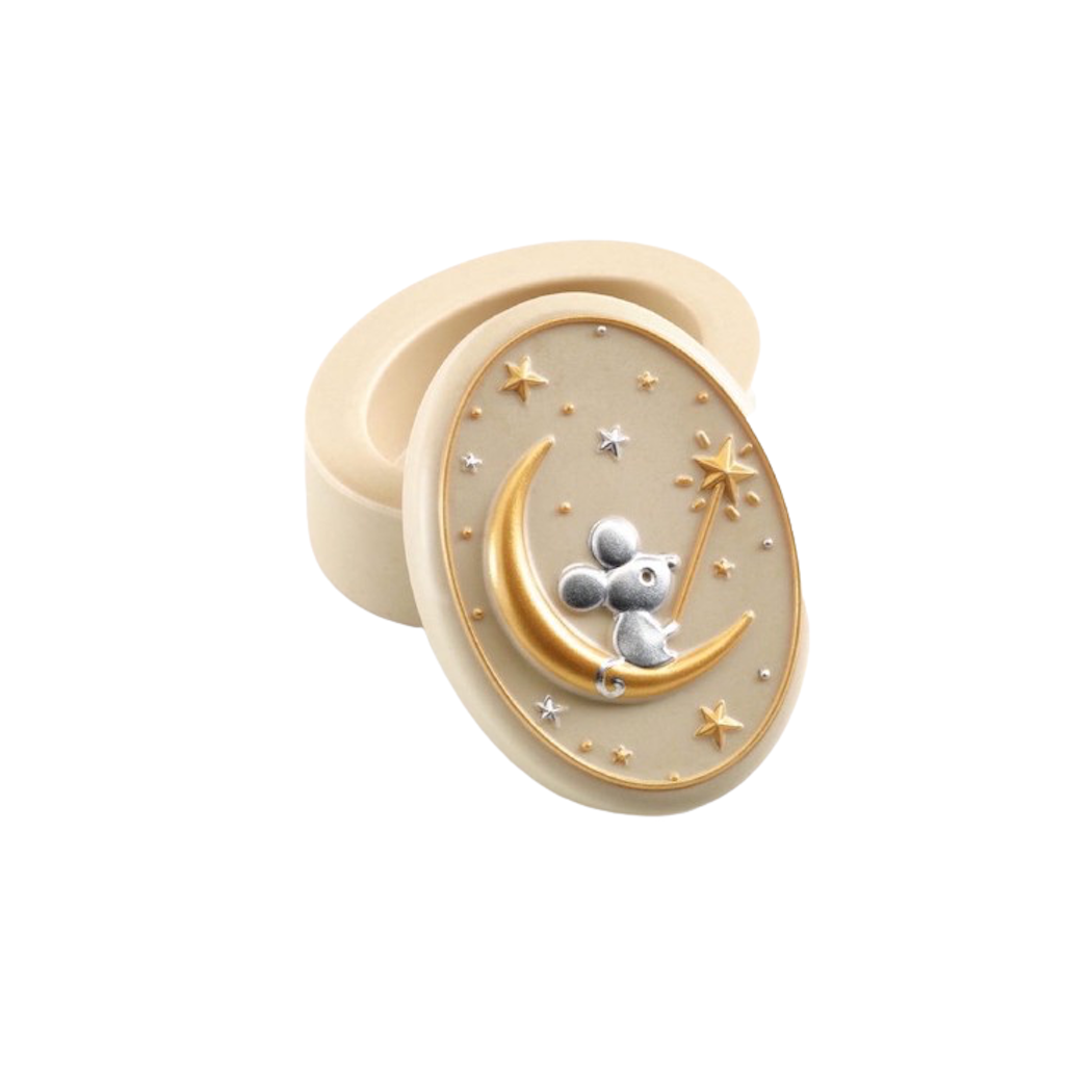 Kremowe Bambusowe Pudełko Na Mleczne Zęby - Djeco