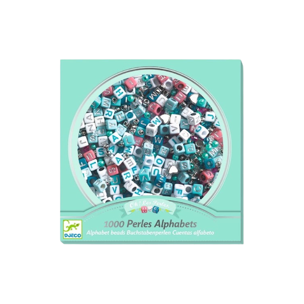 Srebne Literki - Zestaw Do Tworzenia Biżuterii - Djeco