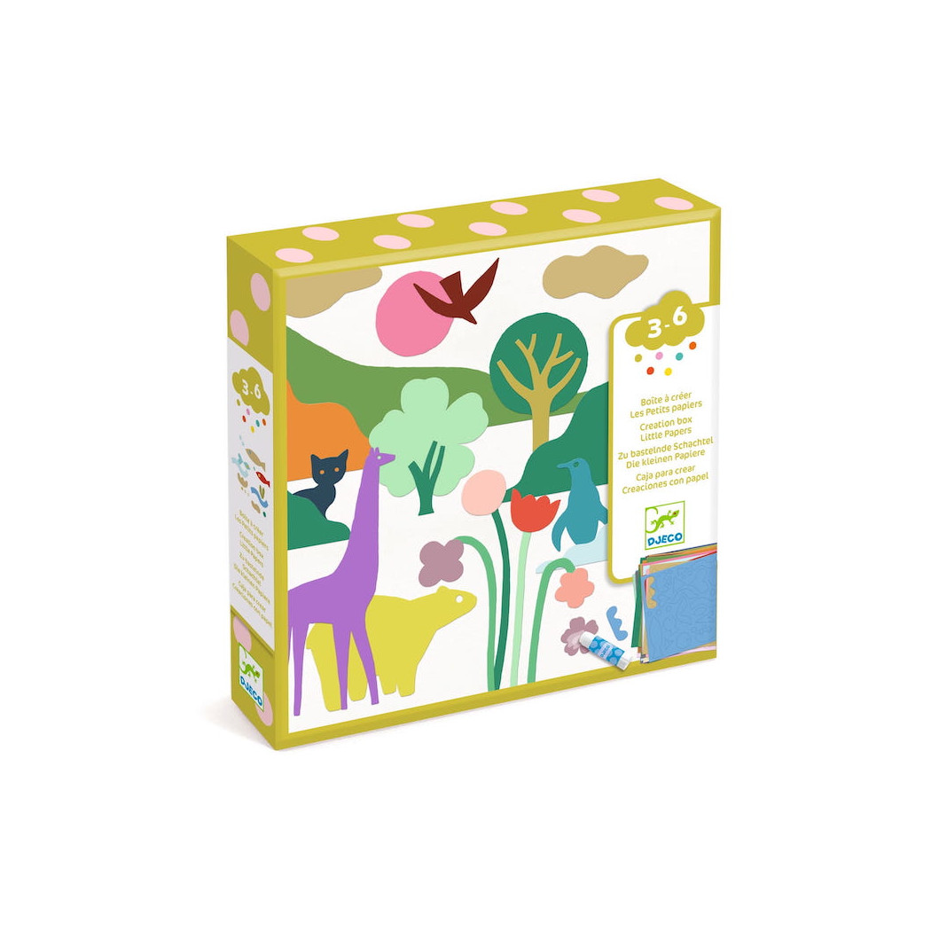 Pejzaże - Kolaże dla najmłodszych - Zestaw Artystyczny - Djeco