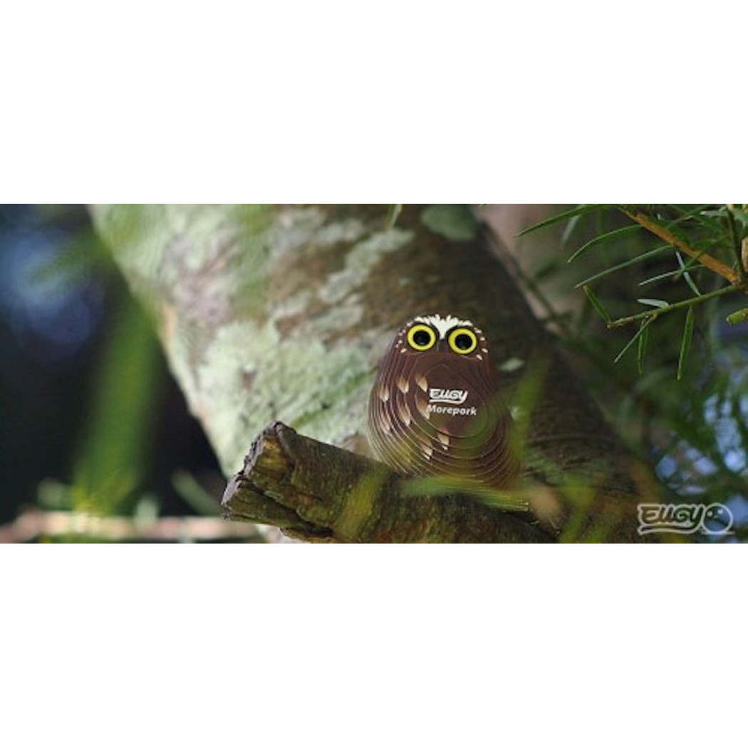 Sowa Ciemnolica - Eko Układanka 3D - Eugy