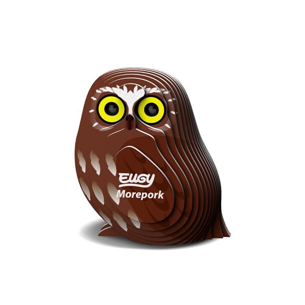 Sowa Ciemnolica - Eko Układanka 3D - Eugy