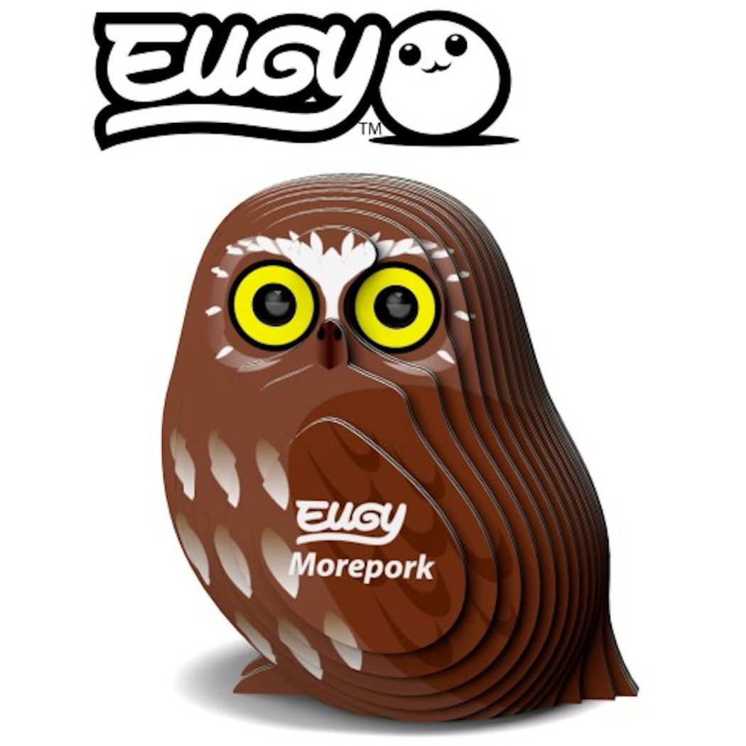 Sowa Ciemnolica - Eko Układanka 3D - Eugy