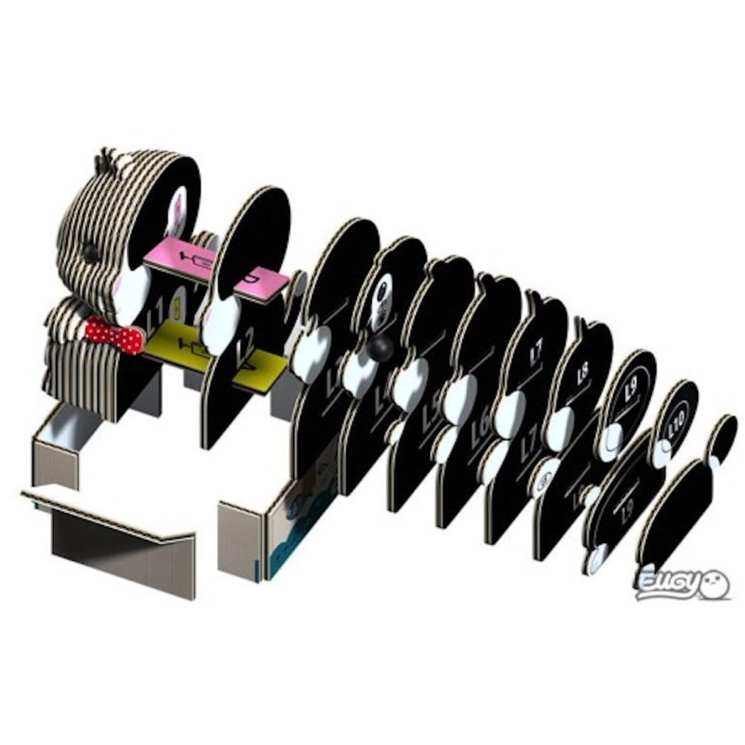 Kotek Tuxedo - Eko Układanka 3D - Eugy