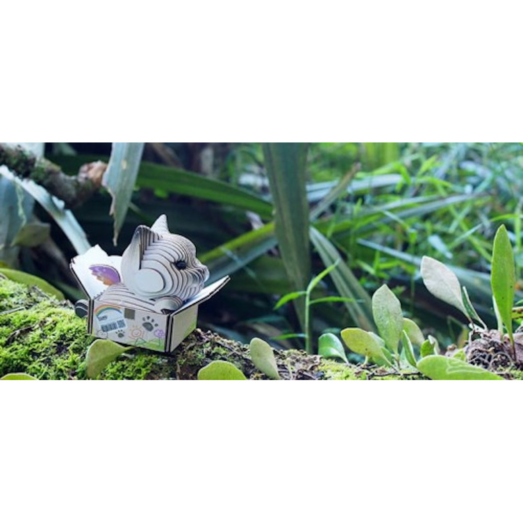 Kotek Syjamski Mocha - Eko Układanka 3D - Eugy