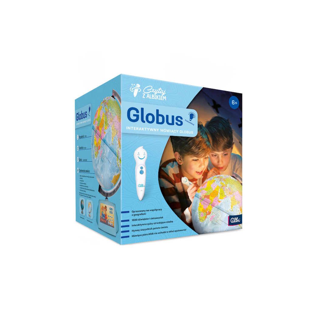 Globus Interaktywny Mowiący - Czytaj z Albikiem - Albi
