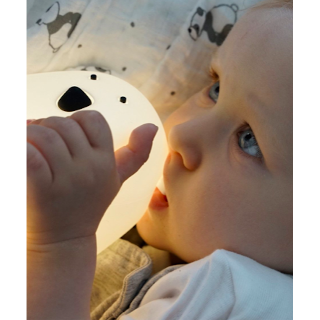 Biały Miś - Duża Lampka Silikonowa - Z Pilotem - Rabbit & Friends