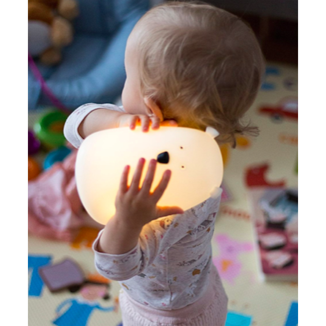 Biały Miś - Duża Lampka Silikonowa - Rabbit & Friends