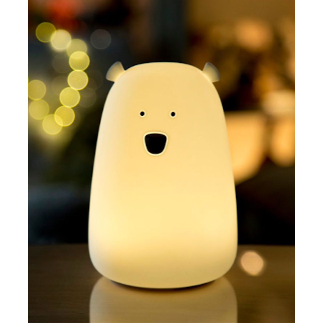Biały Miś - Duża Lampka Silikonowa - Rabbit & Friends