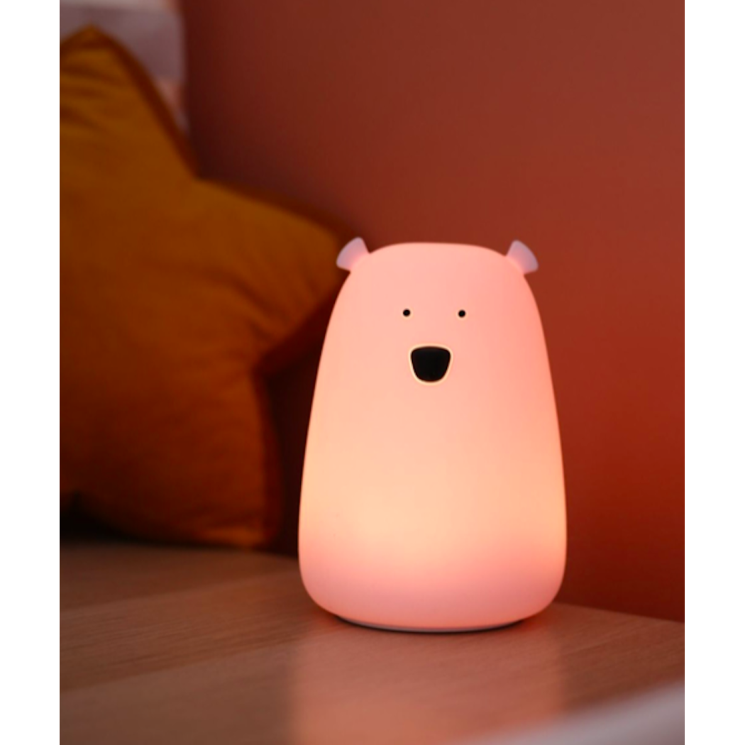 Lawendowy Miś - Duża Lampka Silikonowa - Rabbit & Friends