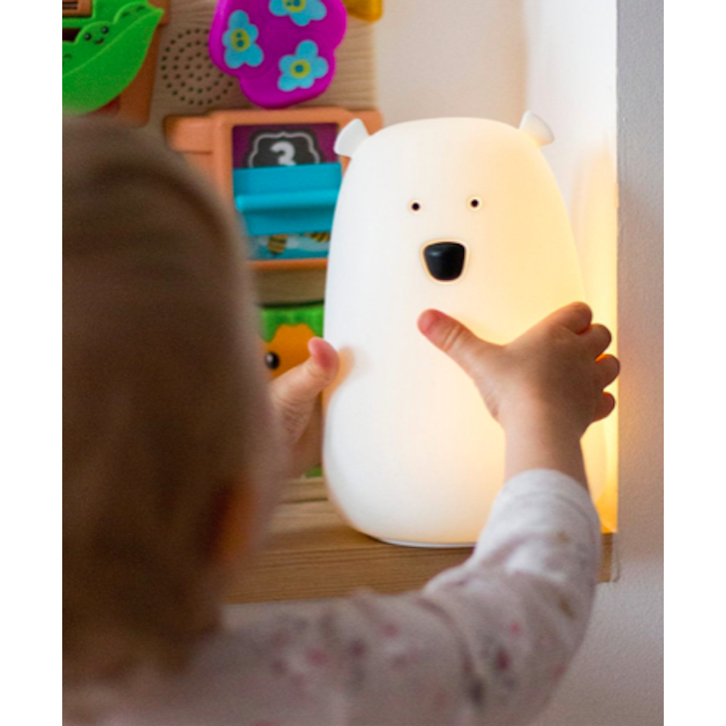WYPRZEDAŻ Biały Miś - Nowa Duża Lampka Silikonowa - Rabbit & Friends