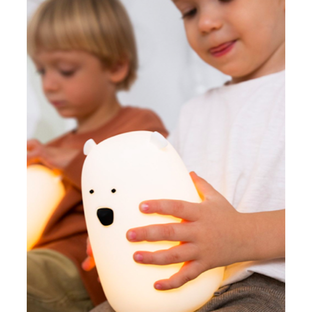 WYPRZEDAŻ Biały Miś - Nowa Duża Lampka Silikonowa - Rabbit & Friends