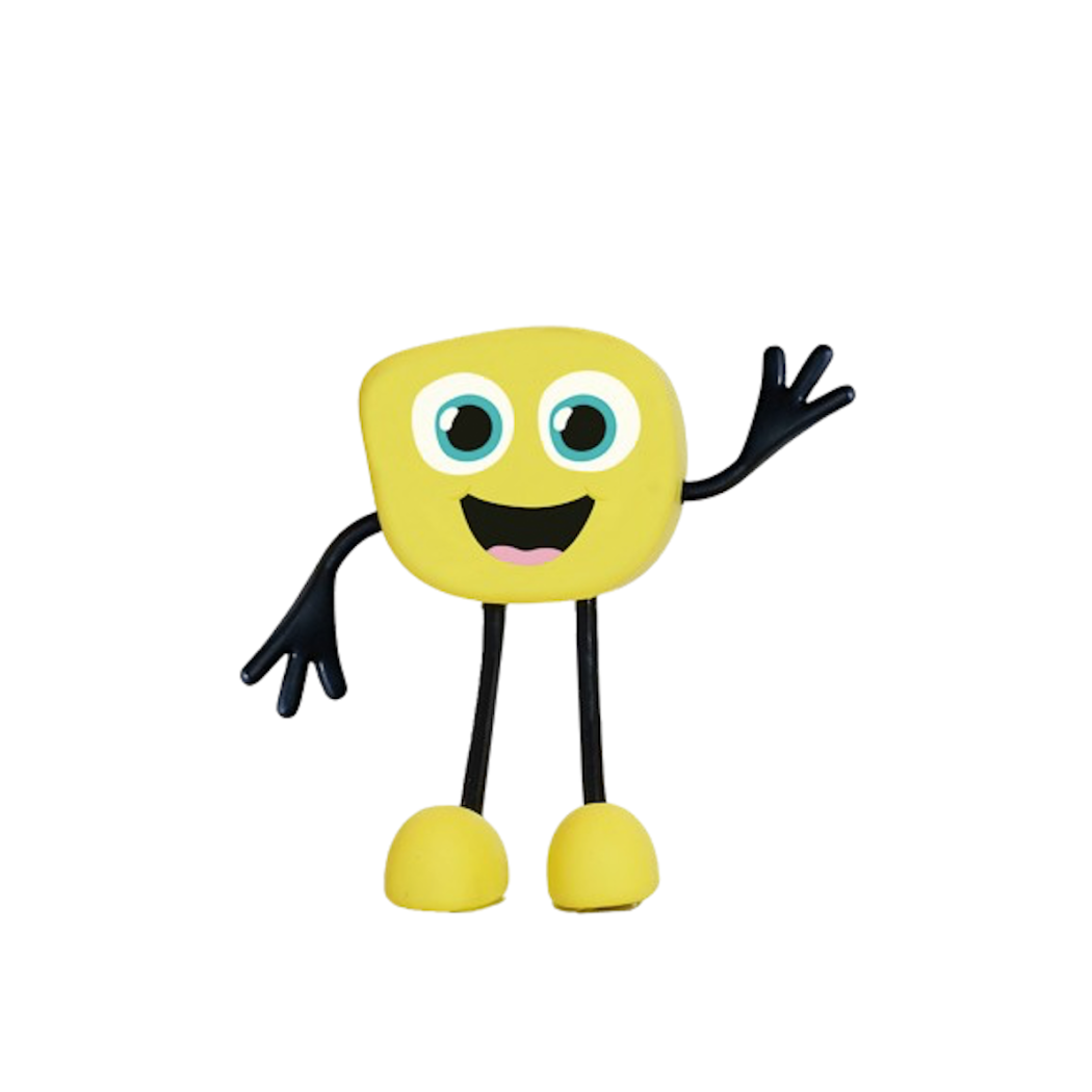 Postać Alex oraz 2 kostki Sensoryczne Świecące w Wodzie - Kolor Żółty - Glo Pals