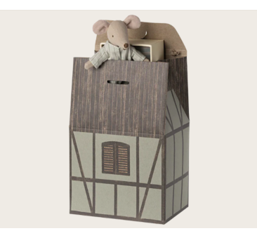 Torebka Kartonowa - Wiejski Domek - Farmhouse Bag - Mint - Maileg