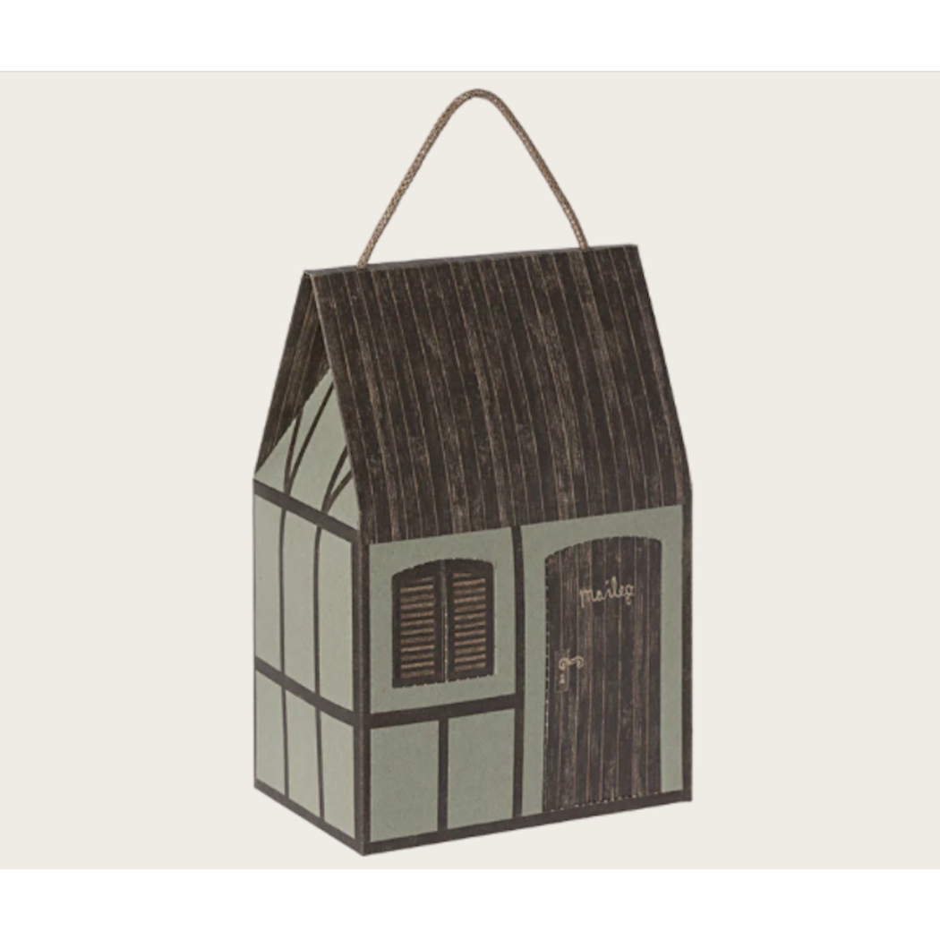 Torebka Kartonowa - Wiejski Domek - Farmhouse Bag - Mint - Maileg