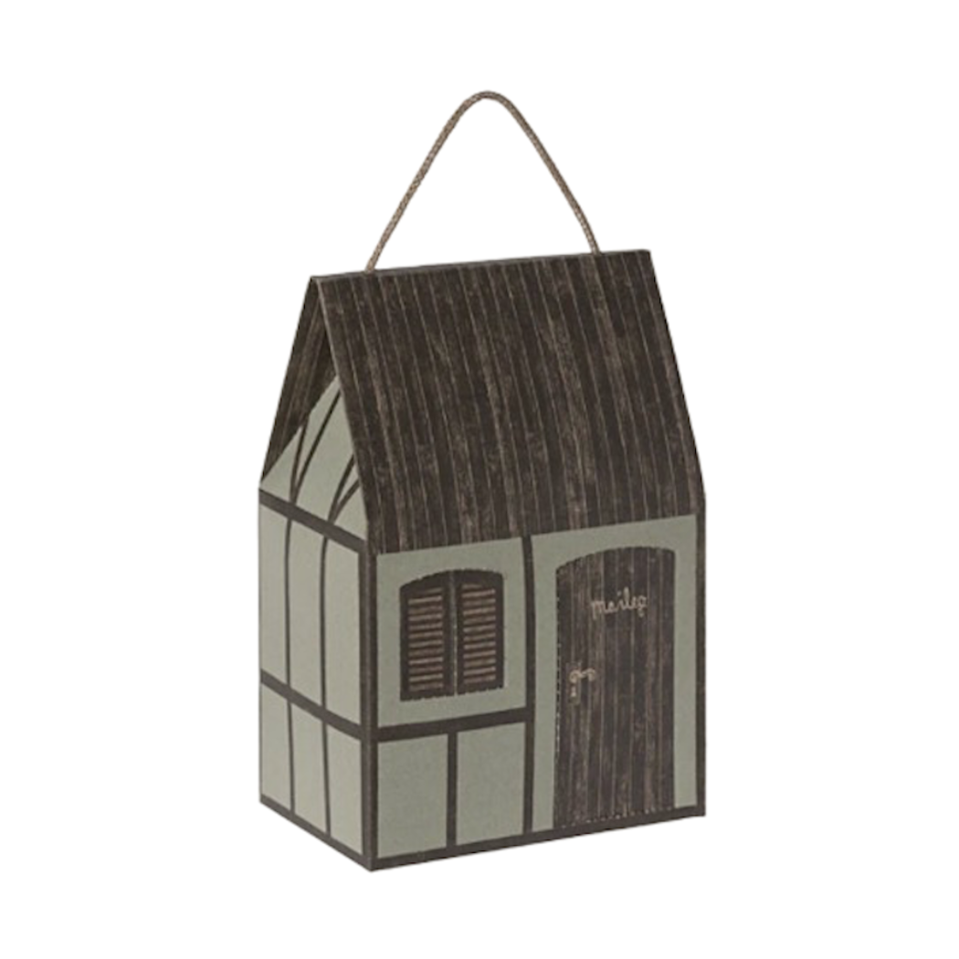 Torebka Kartonowa - Wiejski Domek - Farmhouse Bag - Mint - Maileg