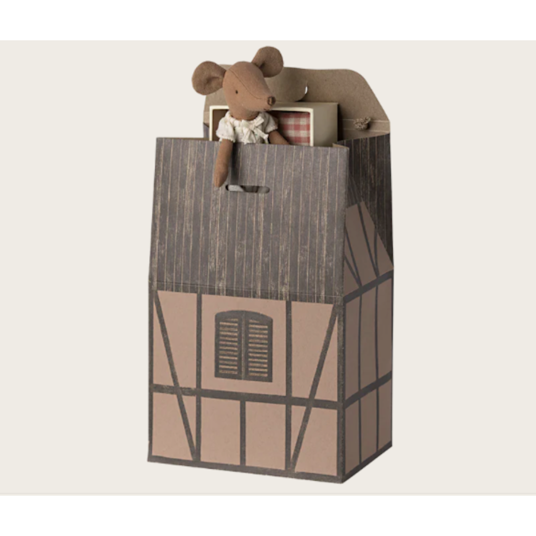 Torebka Kartonowa - Wiejski Domek - Farmhouse Bag - Rose - Maileg