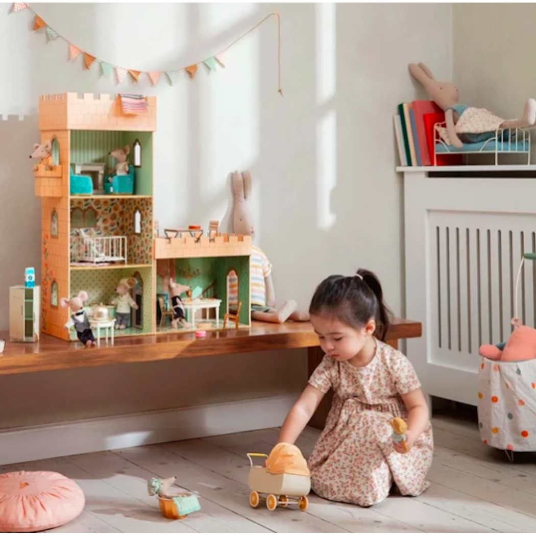 Rose  - Wózek Spacerówka - Stroller rozmiar Baby Mouse - Maileg