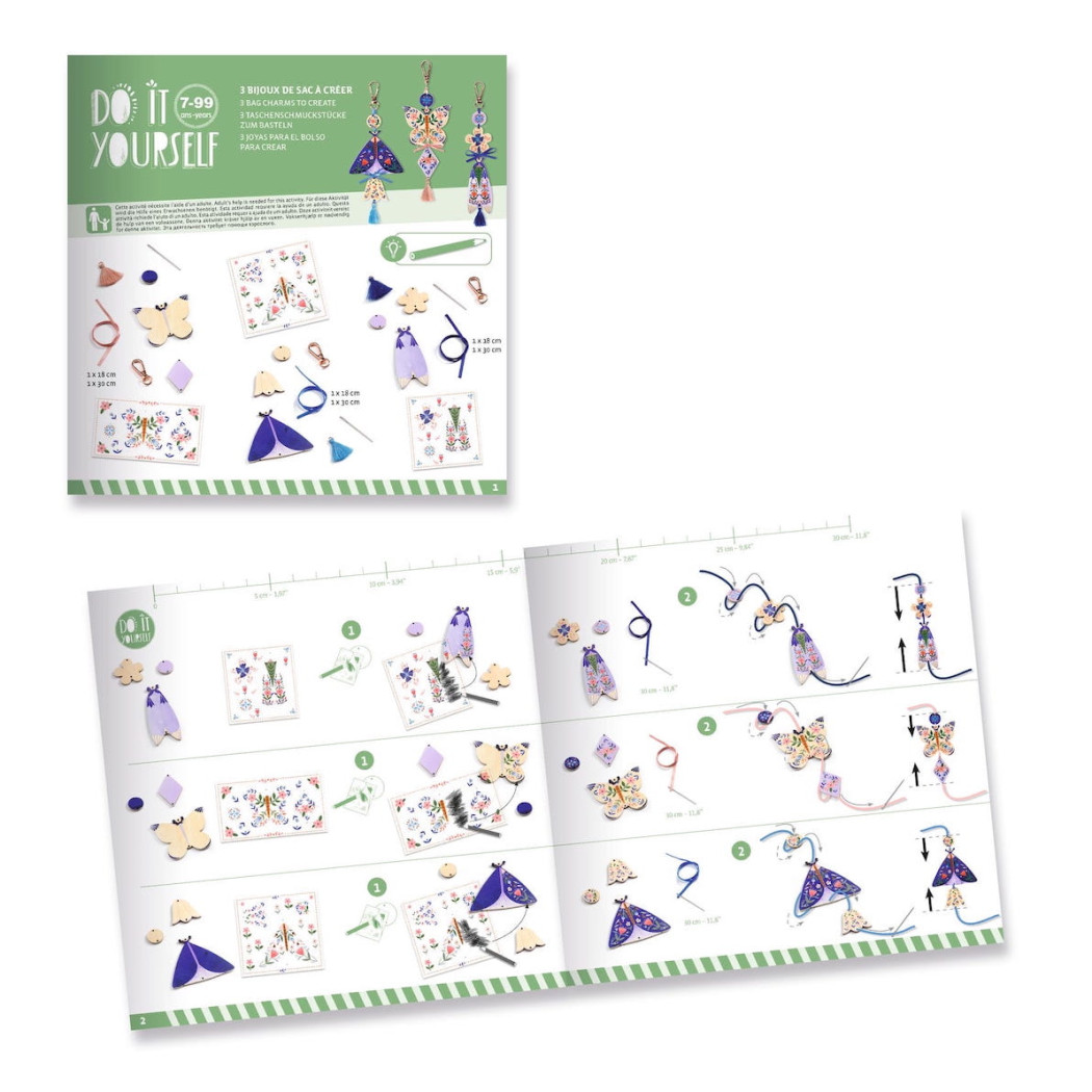 Breloki Motyle - Zrób To Sam - Djeco