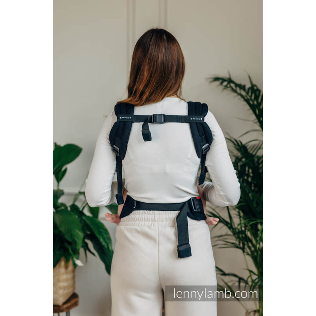 MAŁA JODEŁKA CZARNY HEBAN - Nosidełko LennyLight - Moje Pierwsze Nosidełko Regulowane 100% Bawełna - Standard - LennyLamb
