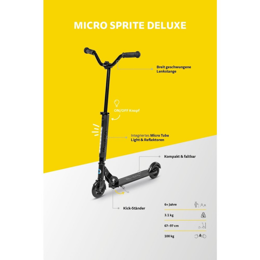 Wyprzedaż Hulajnoga Micro Sprite Deluxe - Neon Rose - Micro