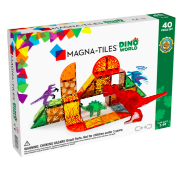 Dino World - Klocki Magnetyczne 40 elementów -...