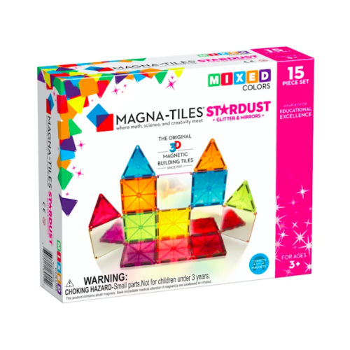 Stardust - Klocki Magnetyczne 15 elementów - Magna-Tiles