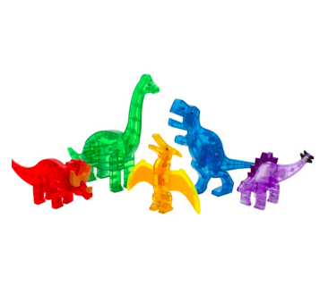 PROMOCJA Dino Zestaw - 5 Magnetycznych Figurek Dinozaurów - Magna-Tiles