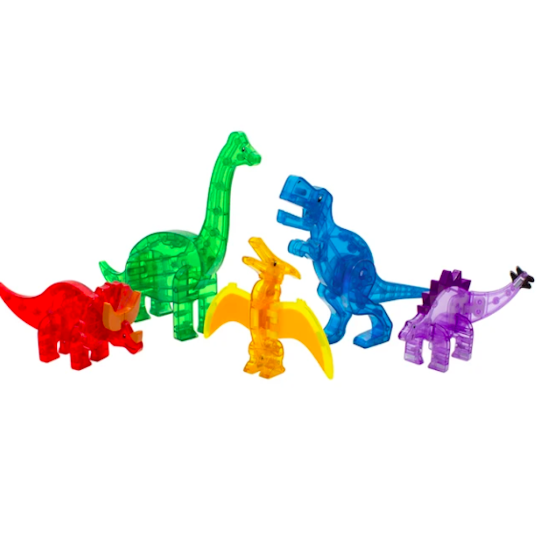 PROMOCJA Dino Zestaw - 5 Magnetycznych Figurek Dinozaurów - Magna-Tiles