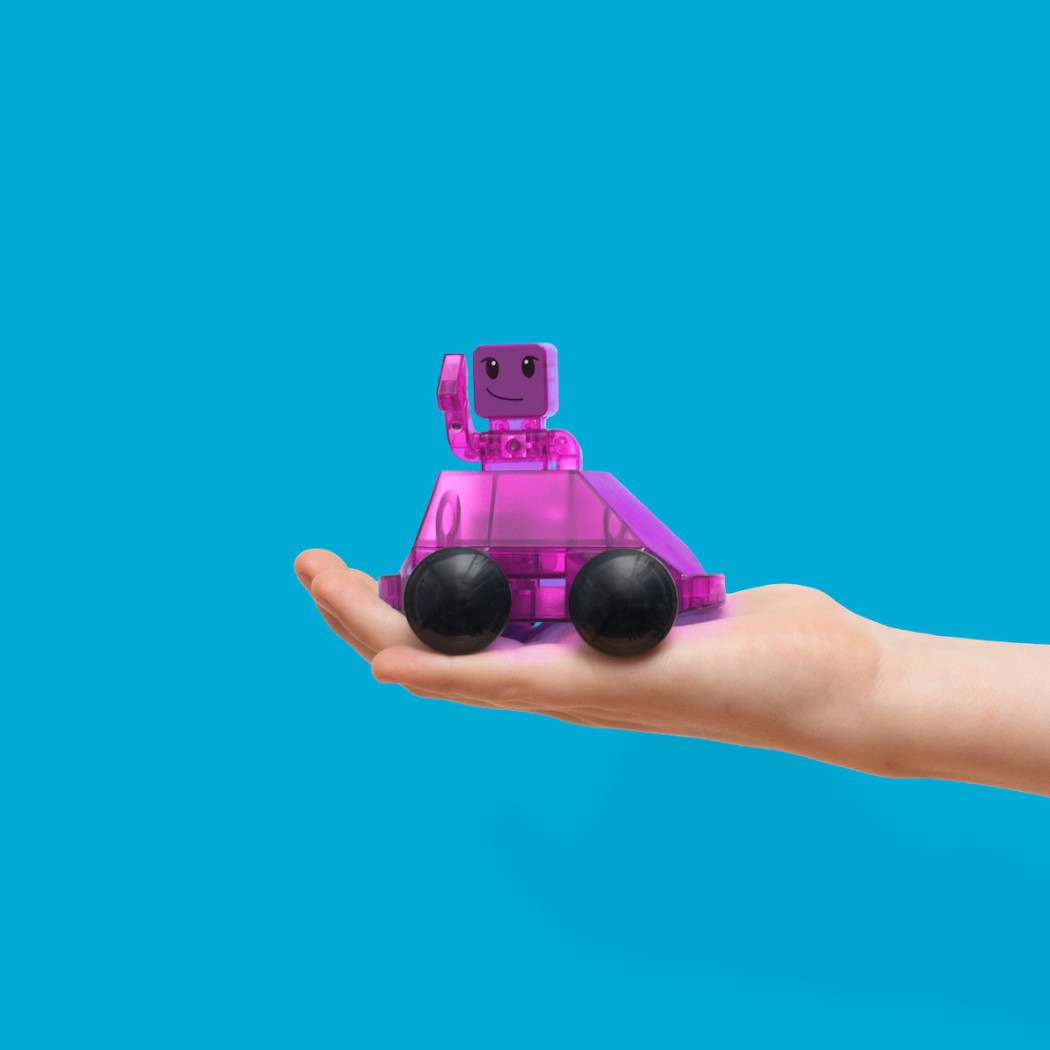 PROMOCJA Samochodziki Dashers - Klocki Magnetyczne Autka 6 elementów - Magna-Tiles