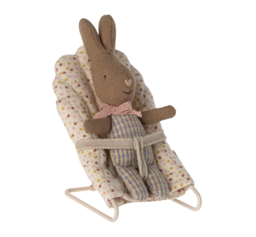 Króliczek w Ubranku w Paski - Rabbit  My - Rose/Blue Check - Maileg