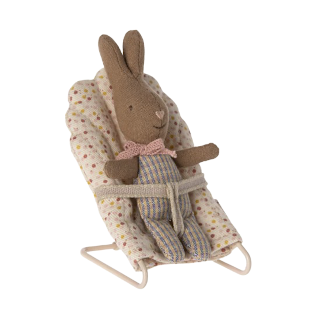 Króliczek w Ubranku w Paski - Rabbit  My - Rose/Blue Check - Maileg