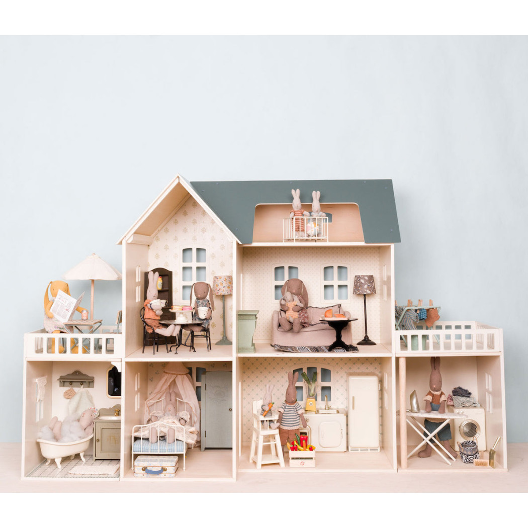 Króliczek w Ubranku w Paski - Rabbit  My - Rose/Blue Check - Maileg