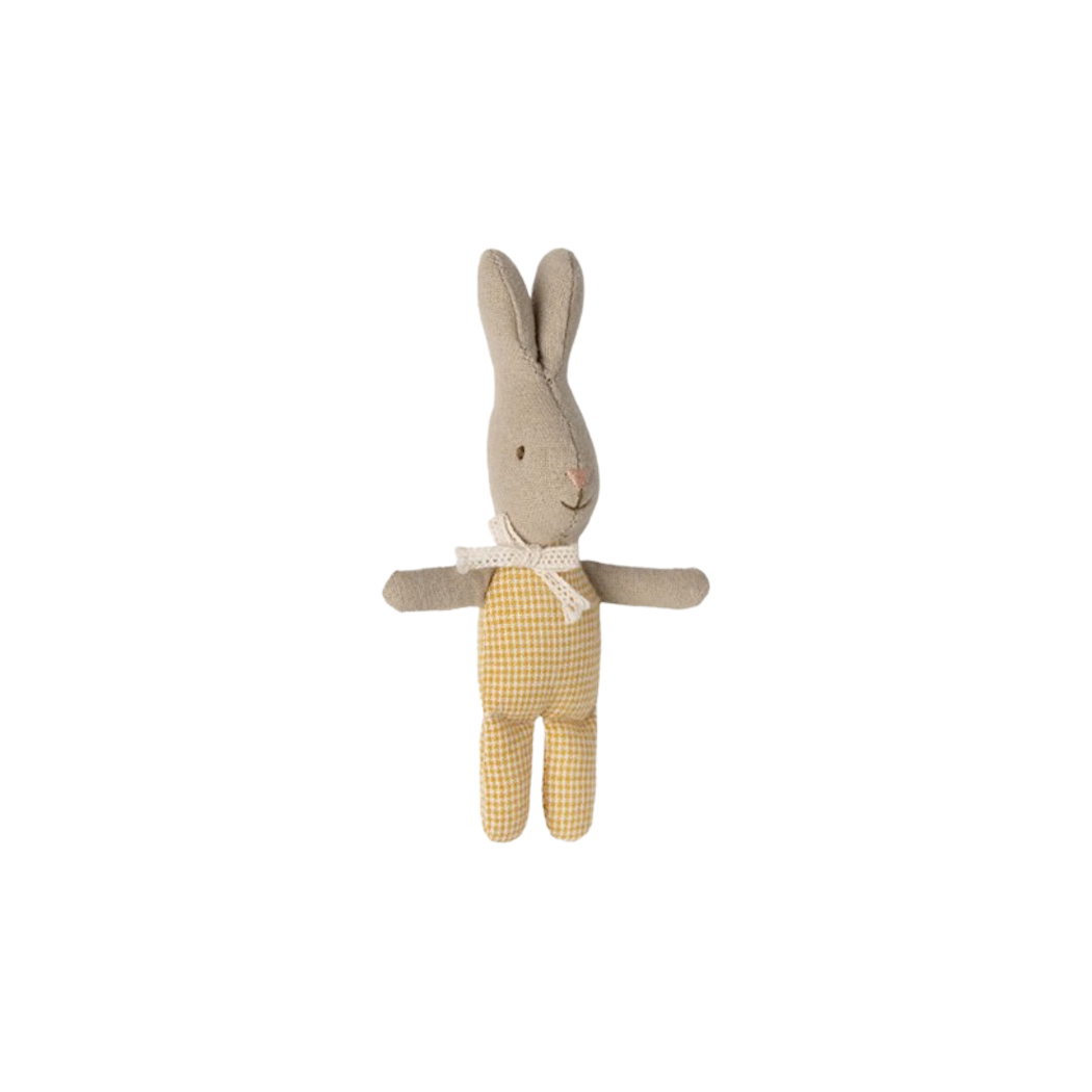 Króliczek w Żółtym Ubranku - Rabbit  My - Yellow Check - Maileg