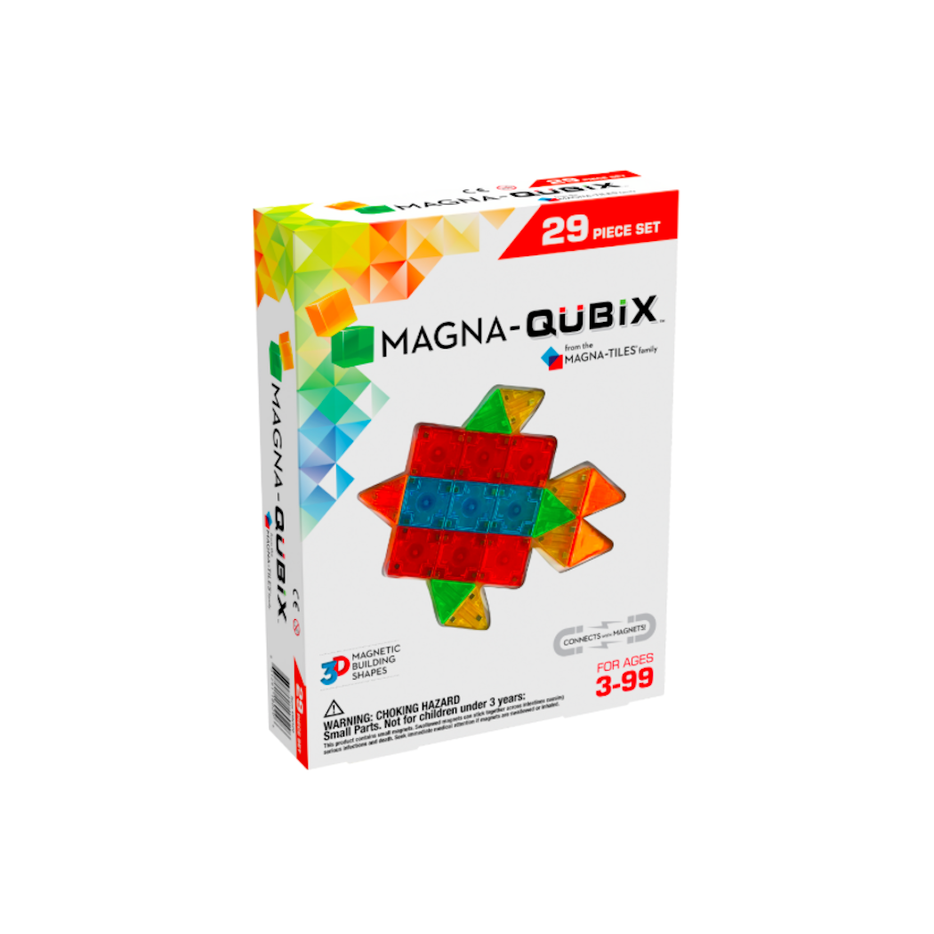 Magna-Qubix - Trójwymiarowe Klocki Magnetyczne 3D - 29 elementów - Magna-Tiles