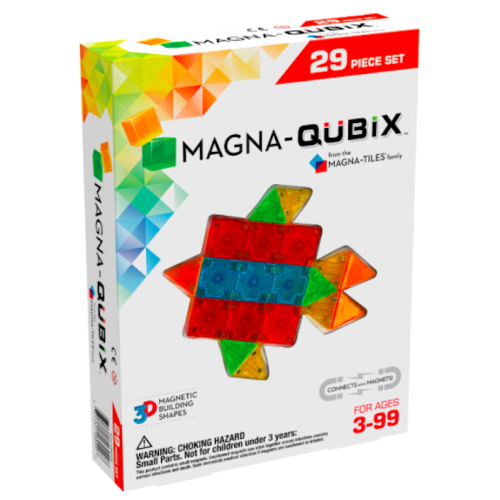 Magna-Qubix - Trójwymiarowe Klocki Magnetyczne 3D - 29 elementów - Magna-Tiles