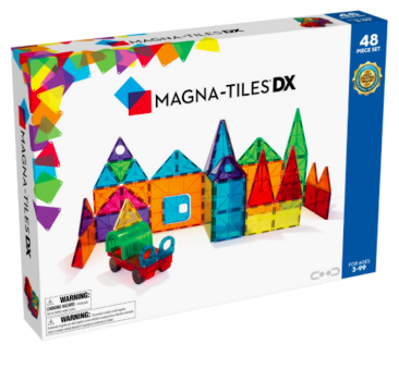 Deluxe - Klocki Magnetyczne 48 elementów - Magna-Tiles