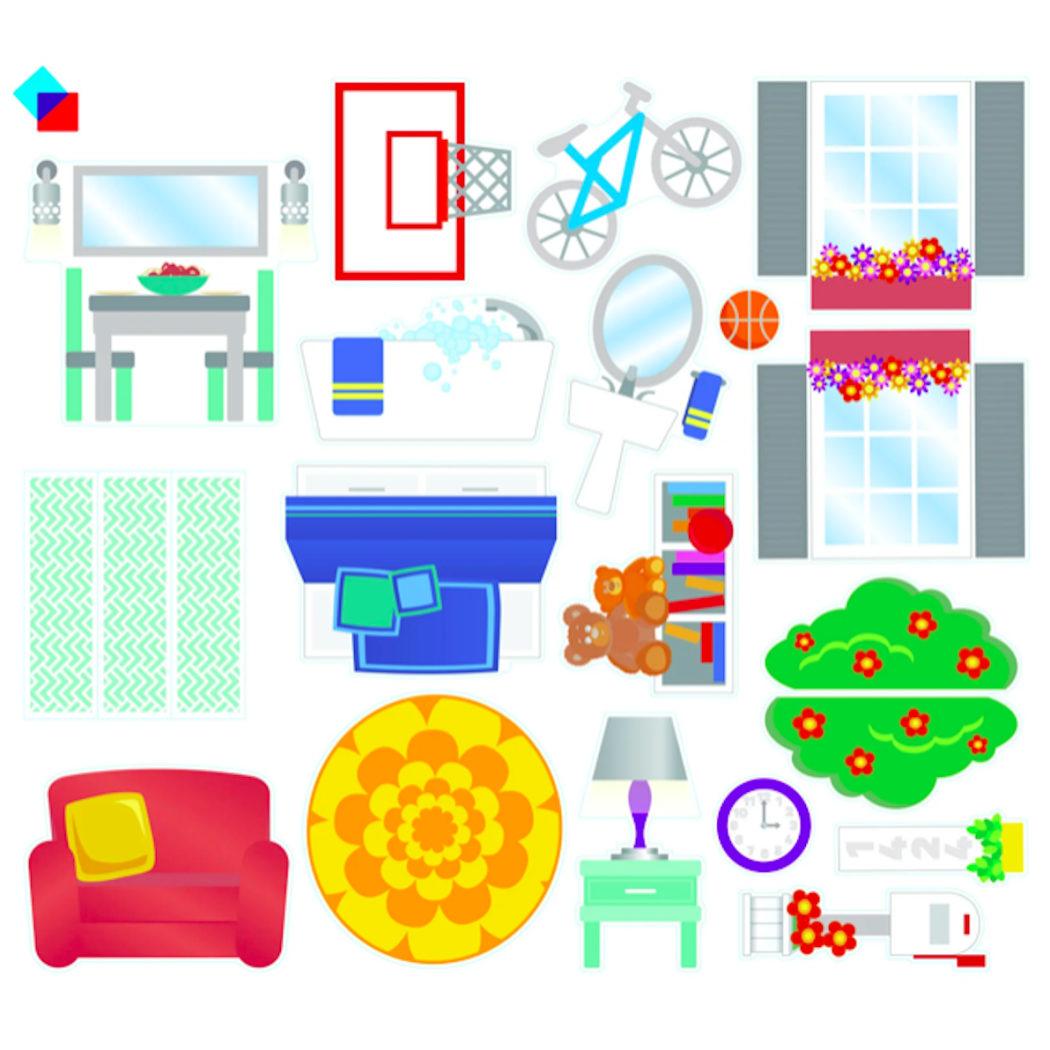 House - Dom Klocki Magnetyczne 28 elementów - Magna-Tiles