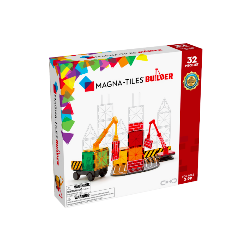 Builder - Klocki Magnetyczne 32 elementy - Magna-Tiles